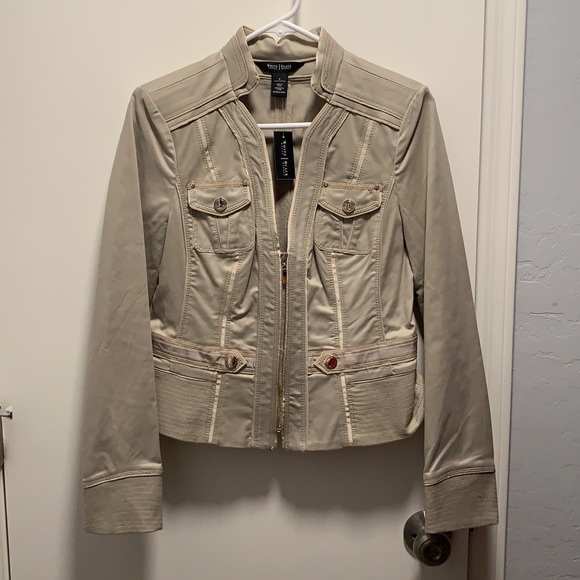 Light brown/tan jacket from WHBM. Size 6 - Picture 2 of 9